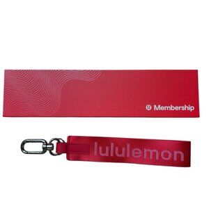 Lululemon Never Lost Keychain Red New in Box